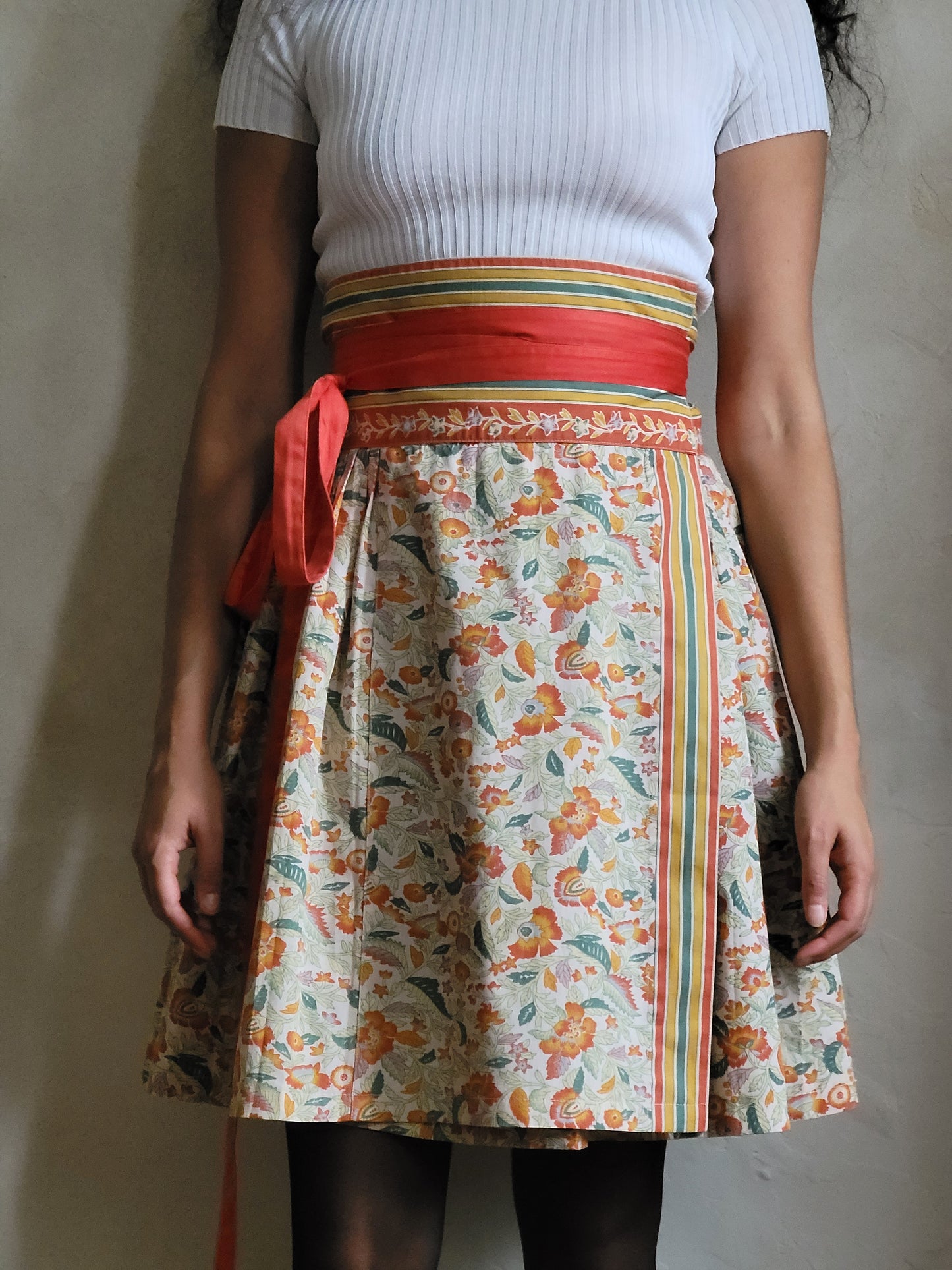 Kenzo Jap Summer 1976 Cotton Wrap Skirt