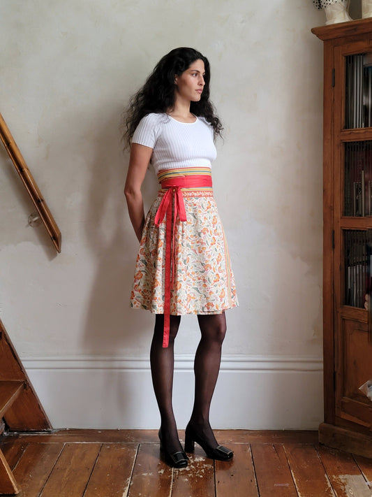 Kenzo Jap Summer 1976 Cotton Wrap Skirt