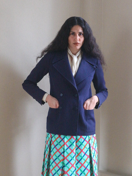 Yves Saint Laurent Haute Couture Wool Jacket 1970