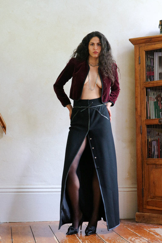 Saint Laurent Rive Gauche Fall 1979 Velvet Jacket