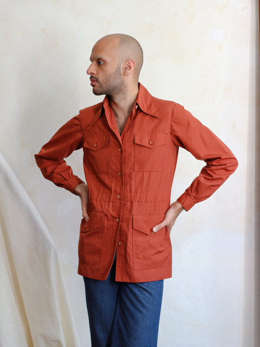 Saint Laurent Rive Gauche Spring 1972 Cotton Safari Jacket