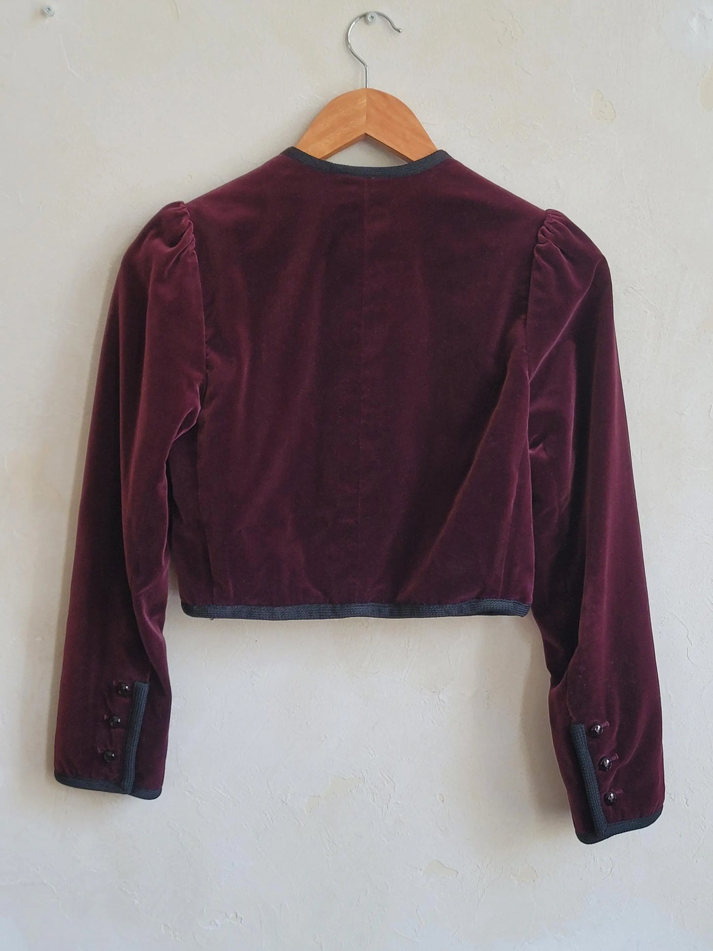 Saint Laurent Rive Gauche Fall 1979 Velvet Jacket