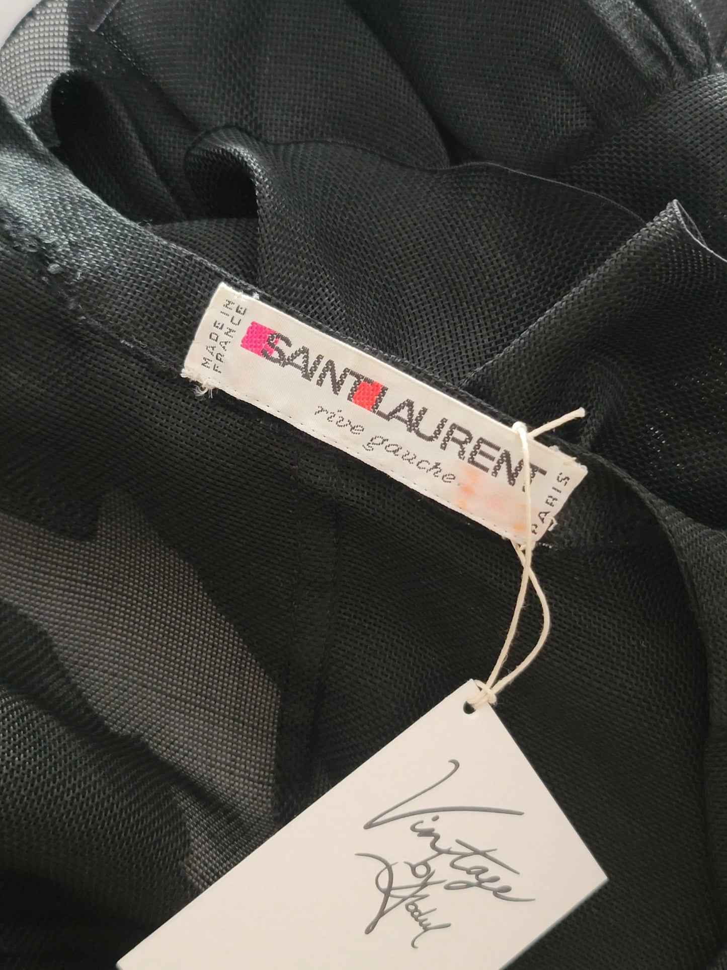 Saint Laurent Rive Gauche 1980s Black Silk bolero jacket
