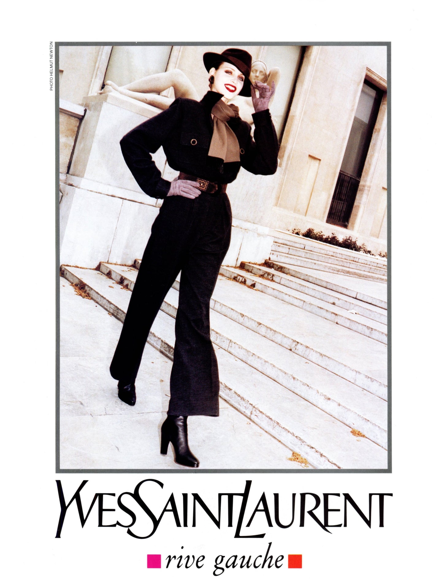 Yves Saint Laurent Fall 1993 Leather Boots