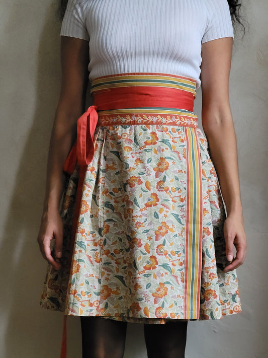 Kenzo Jap Summer 1976 Cotton Wrap Skirt
