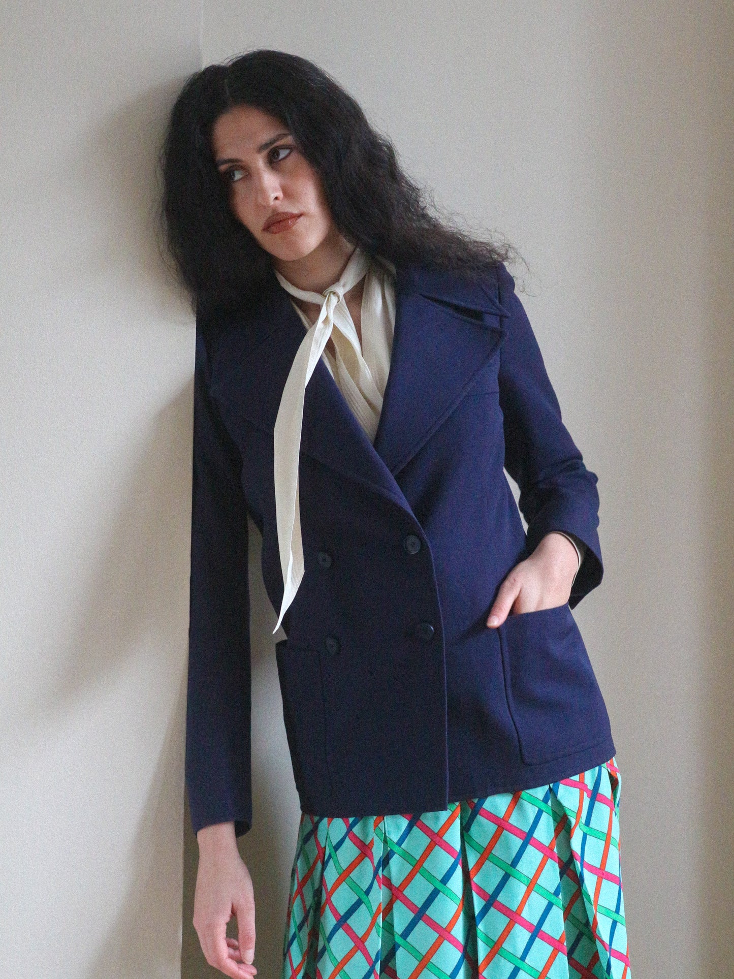 Yves Saint Laurent Haute Couture Wool Jacket 1970