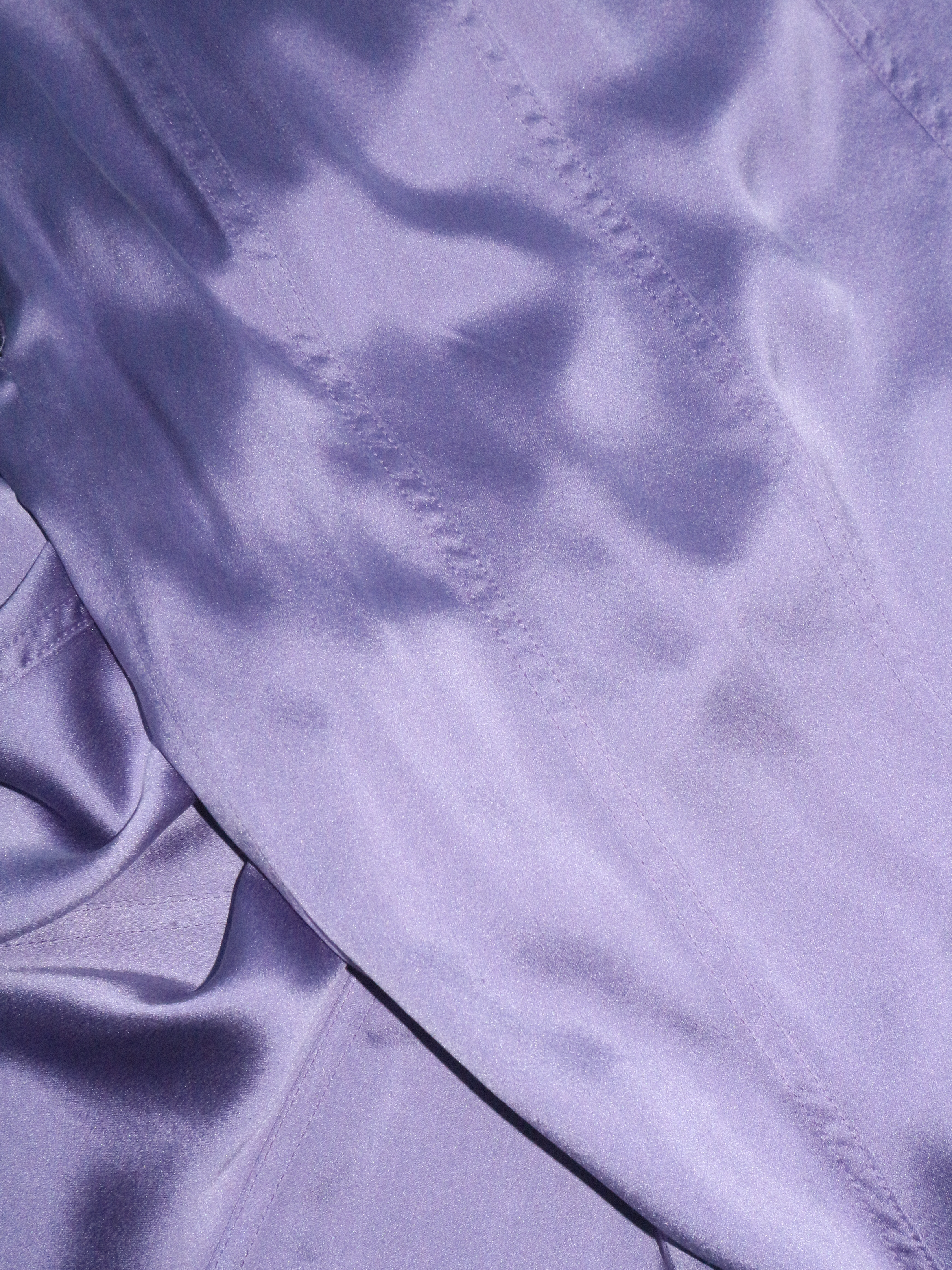 Yves Saint Laurent Tom Ford Fall 2003 Silk Lilac Skirt