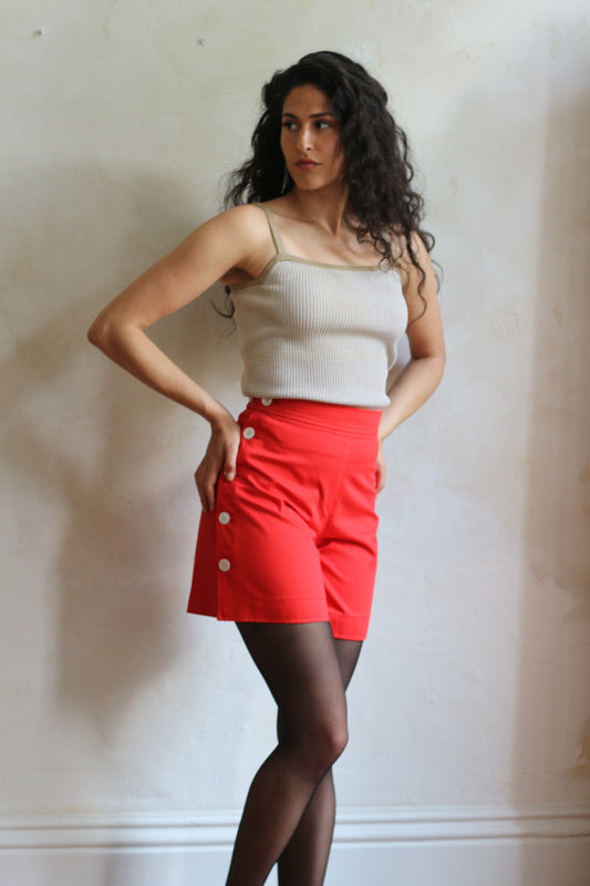 Saint Laurent Rive Gauche Spring 1979 Cotton Shorts