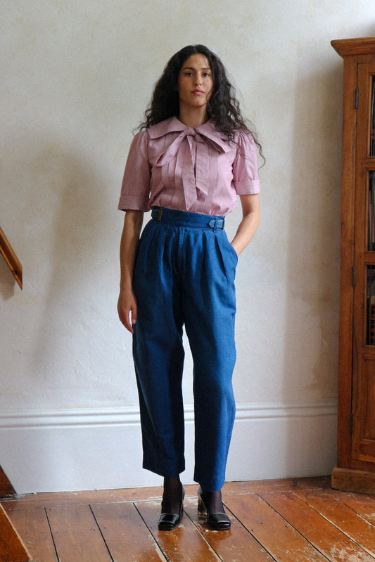 Kenzo Jeans 1990s Linen Slim Trousers