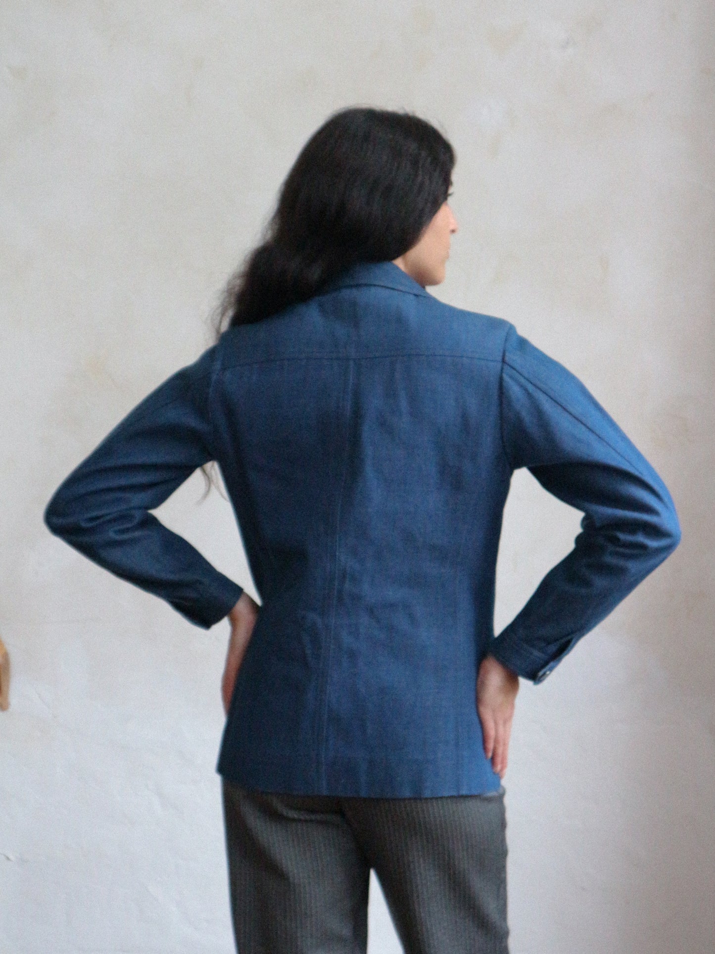 Yves Saint Laurent Spring 1974 Denim Tailored Jacket