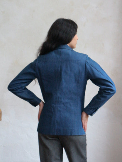 Yves Saint Laurent Spring 1974 Denim Tailored Jacket