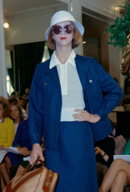 Yves Saint Laurent Spring 1974 Denim Tailored Jacket