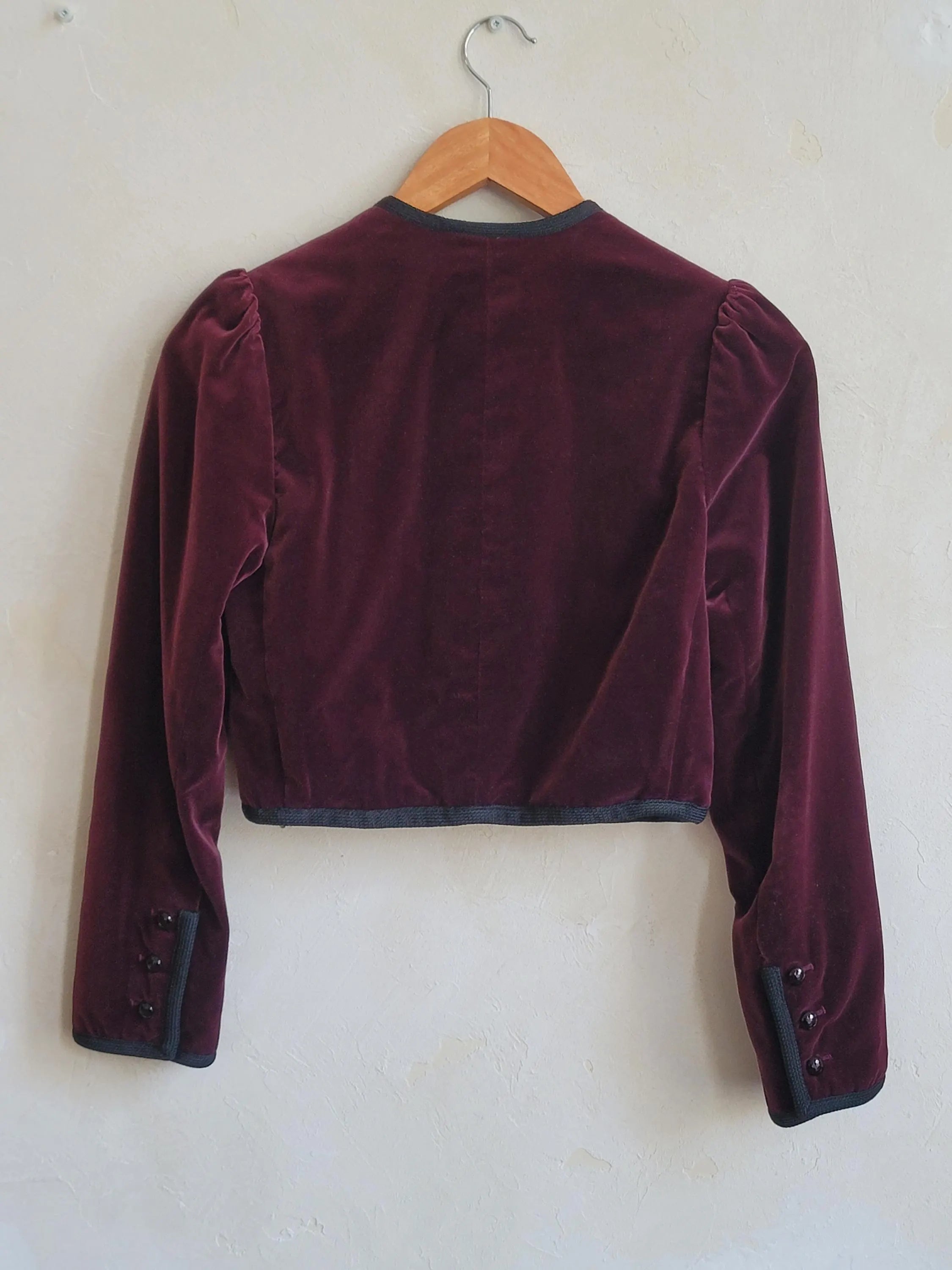 Saint Laurent Rive Gauche Fall 1979 Velvet Jacket