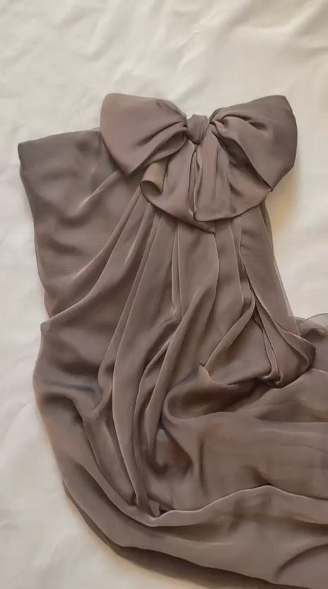 Yves Saint Laurent Haute Couture Spring 1998 Draped Silk Chiffon Gown