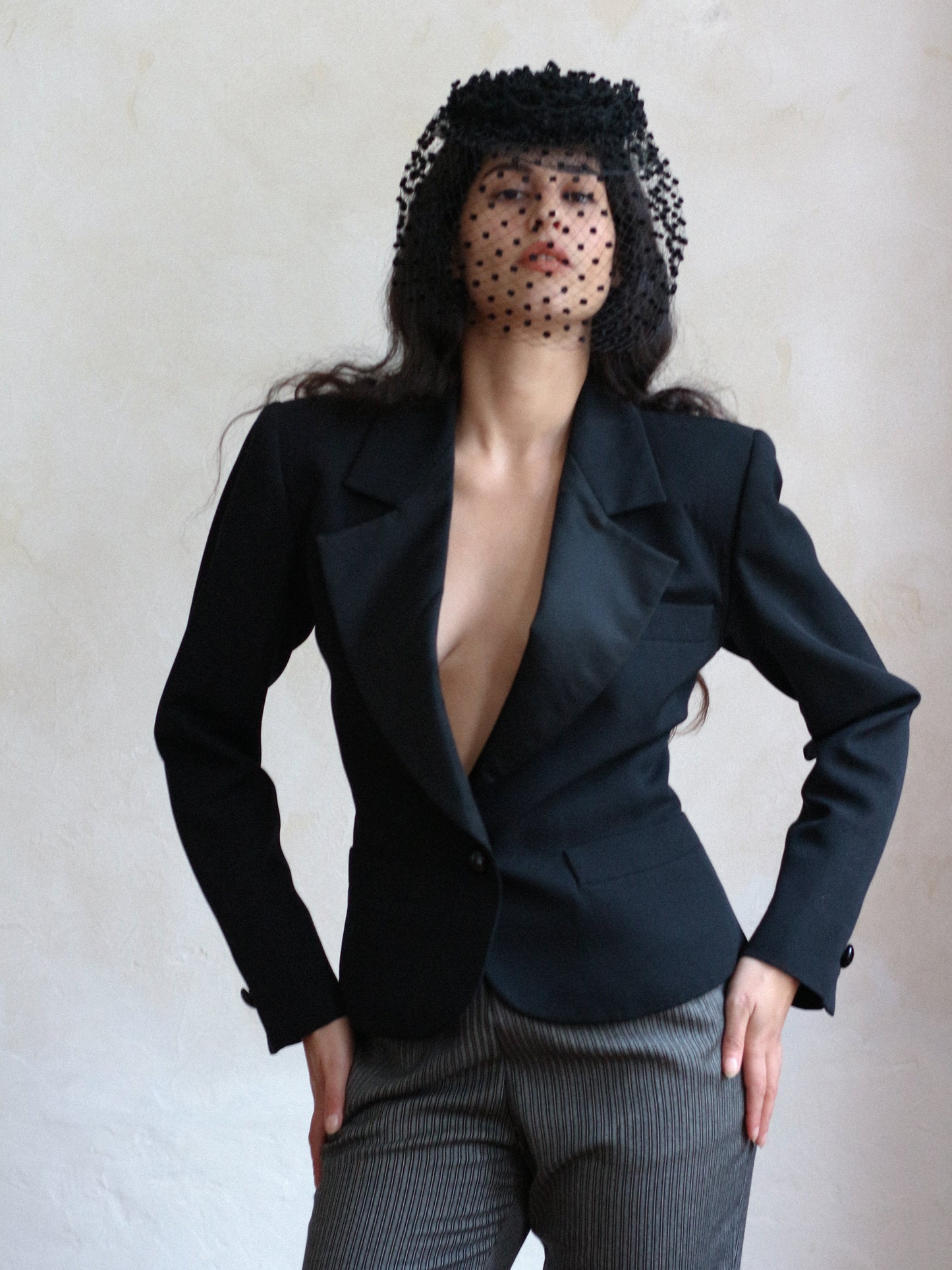Yves Saint Laurent Tuxedo Jacket and Trouser Suit circa 1986