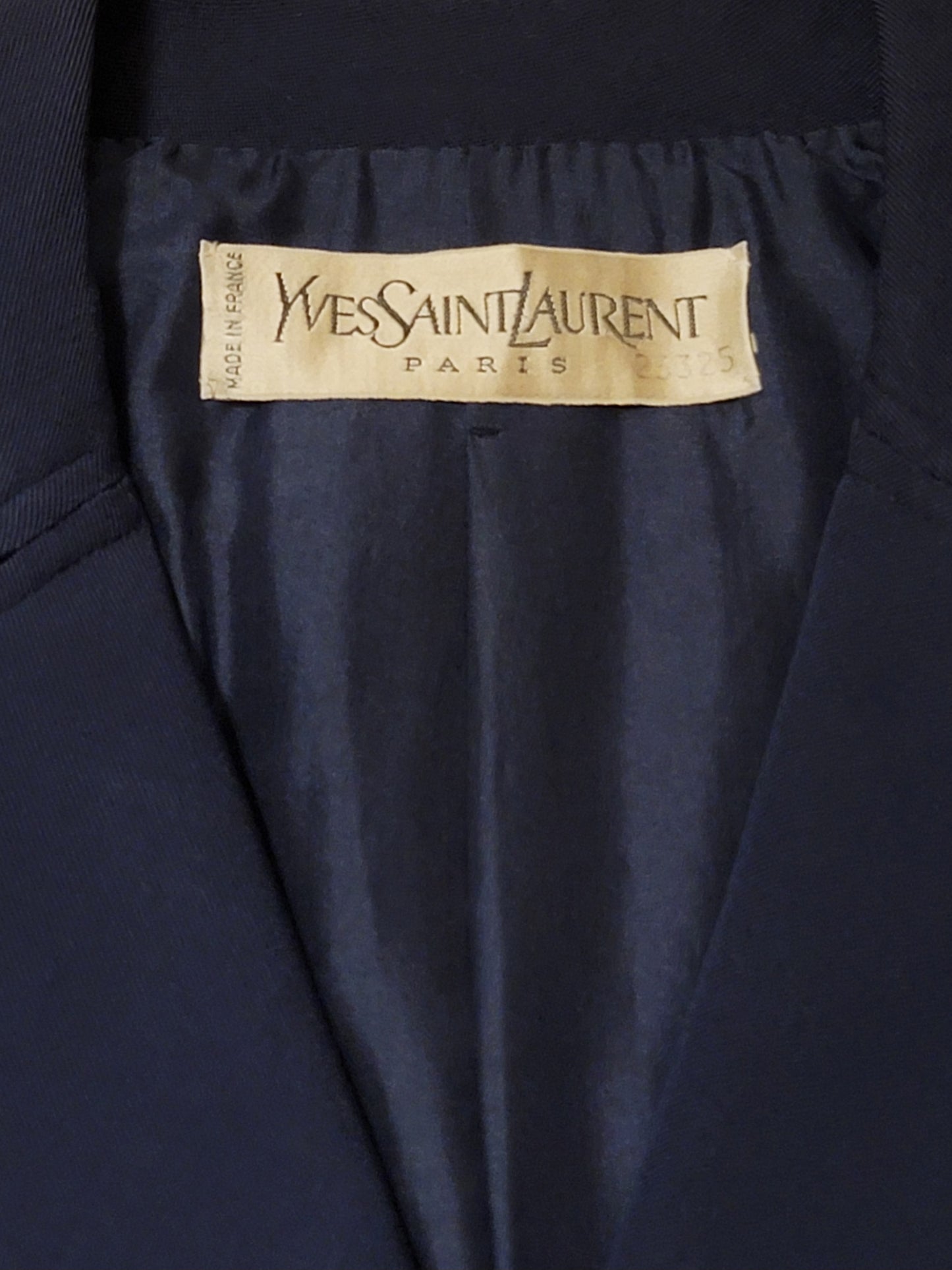 Yves Saint Laurent Haute Couture Wool Jacket 1970