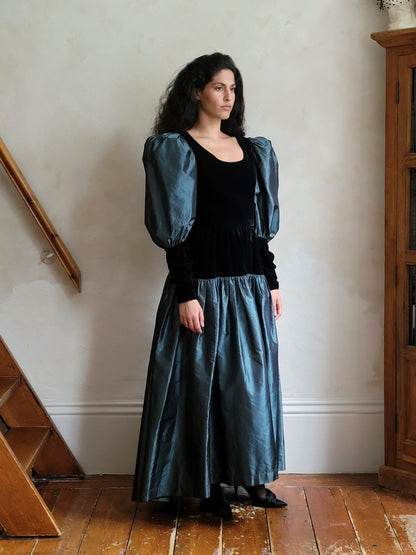 Yves Saint Laurent Rive Gauche Fall 1982 Tafetta Ballgown