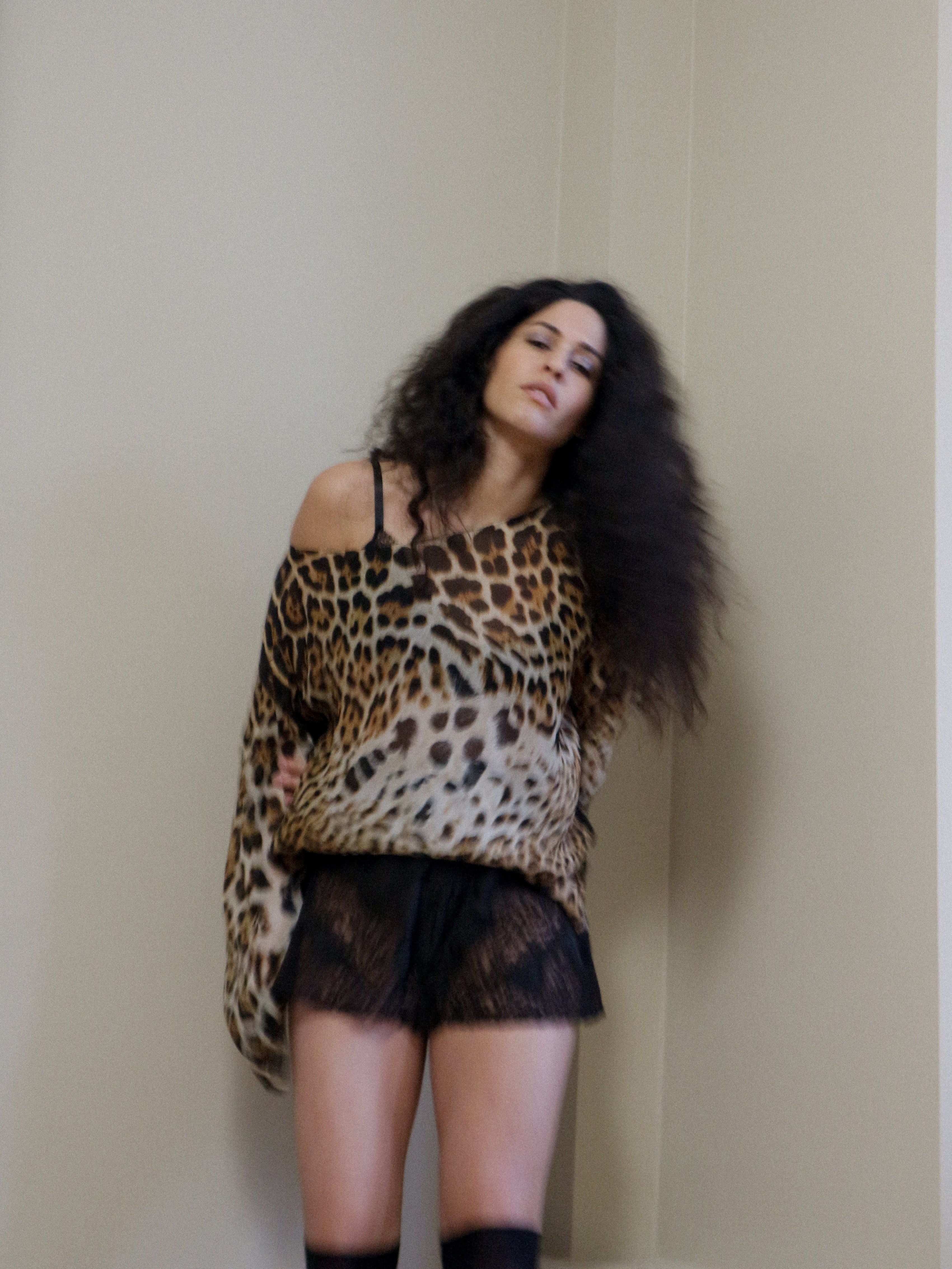 Yves Saint Laurent Tom Ford Leopard Silk Top 2003