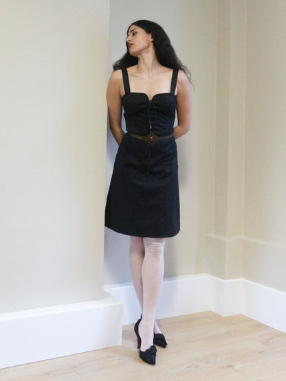 Yves Saint Laurent Cotton Laced Dress Spring 1995