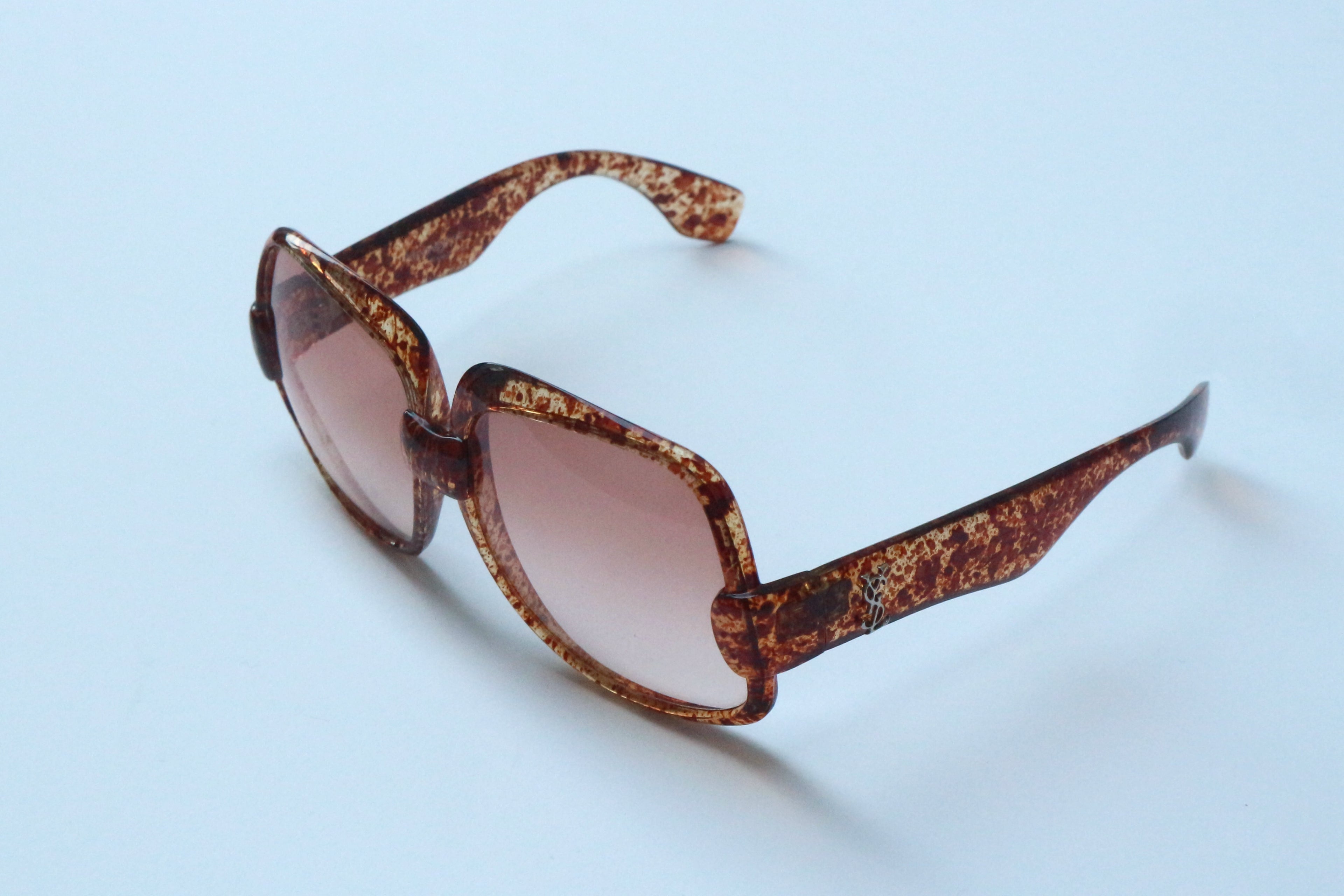 Yves Saint Laurent Tortoiseshell 1976 Bug Eye Sunglasses