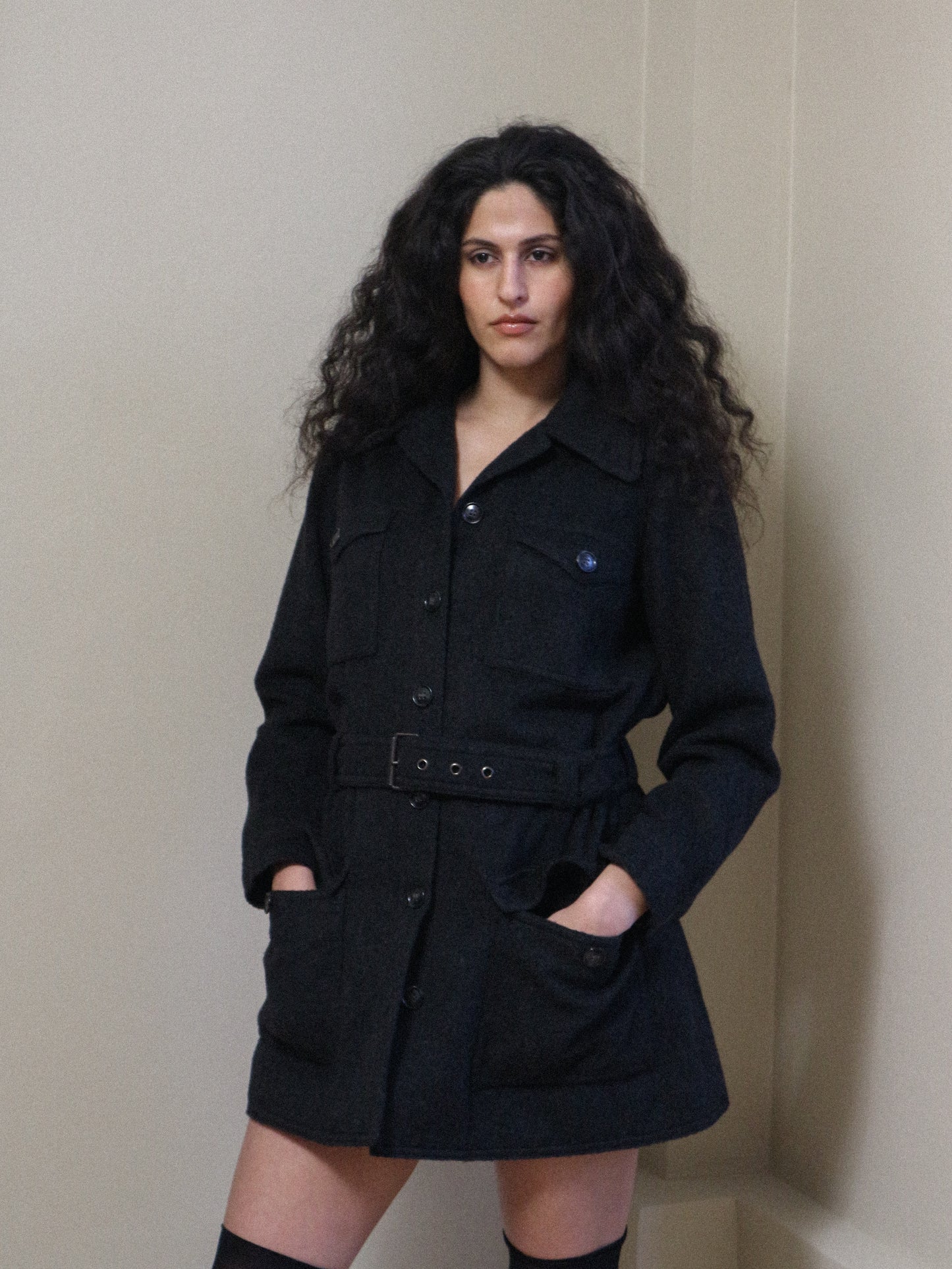 Yves Saint Laurent Military Wool Jacket circa 1969