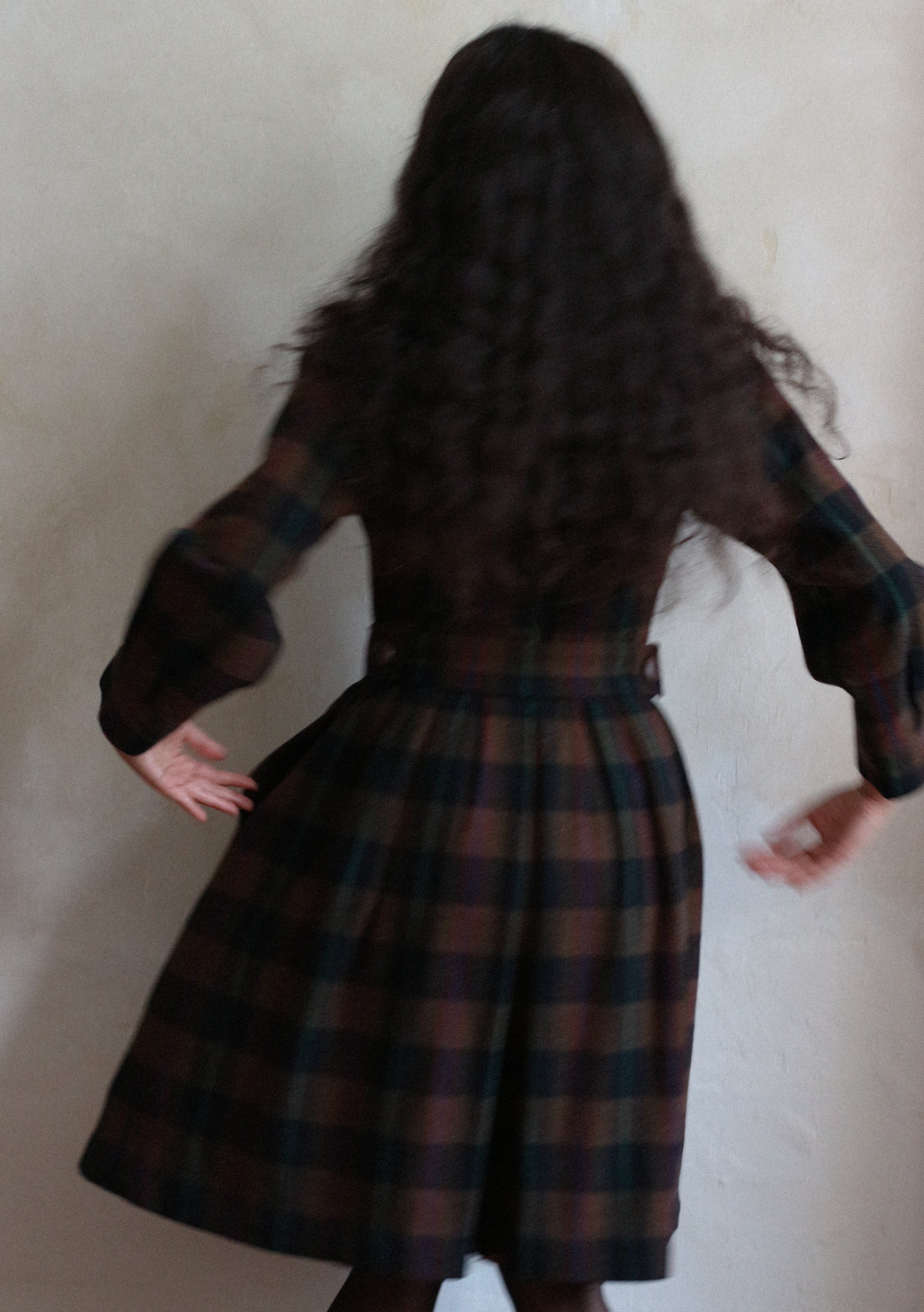 Yves Saint Laurent Rive Gauche Fall 1980 Brown Plaid Coat