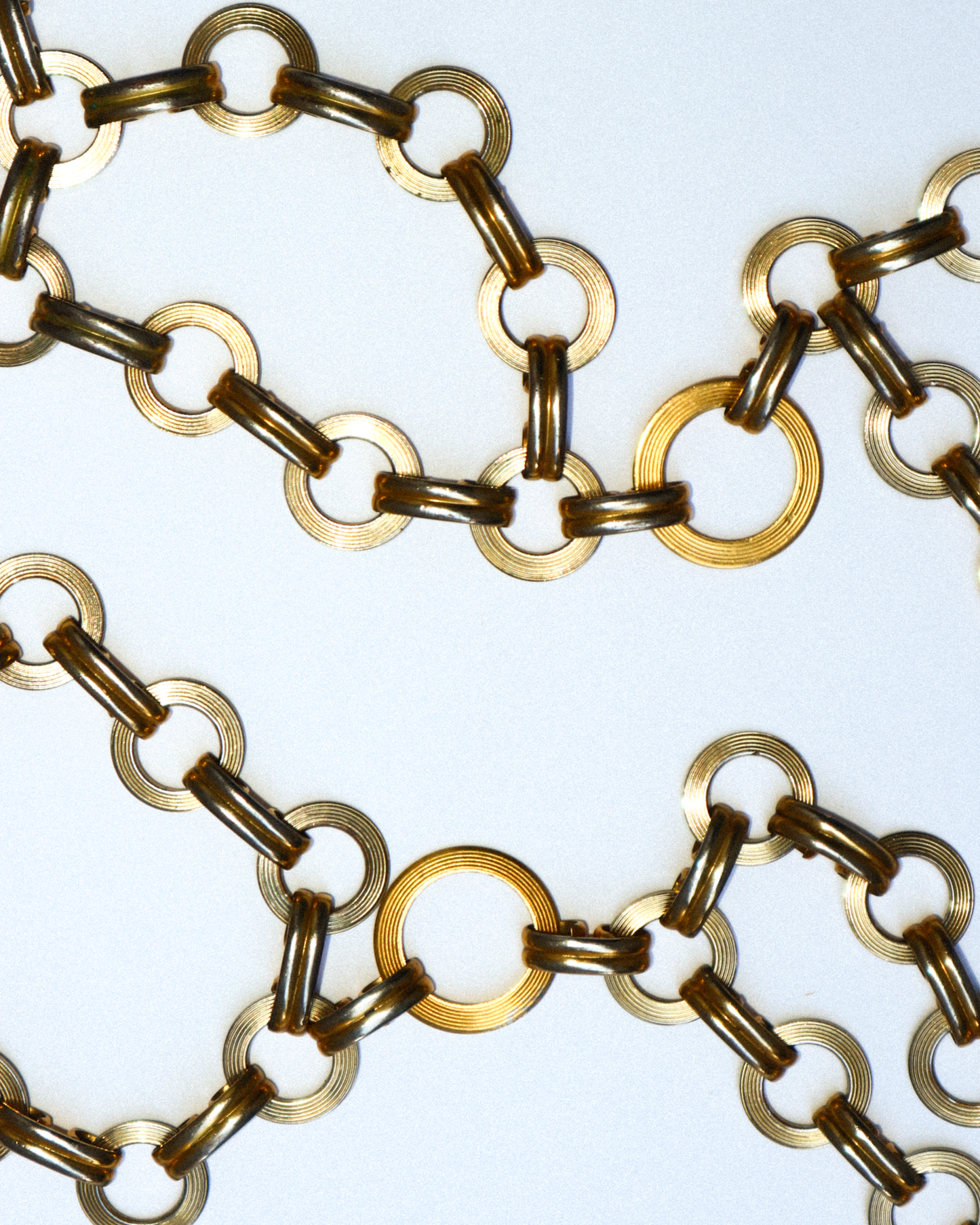 Yves Saint Laurent Rive Gauche Golden Chain Link Belt 1960s