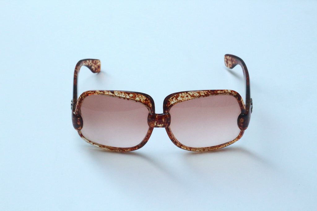 Yves Saint Laurent Tortoiseshell 1976 Bug Eye Sunglasses