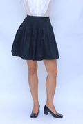Yves Saint Laurent Navy Micro Pleated Skirt 1970s