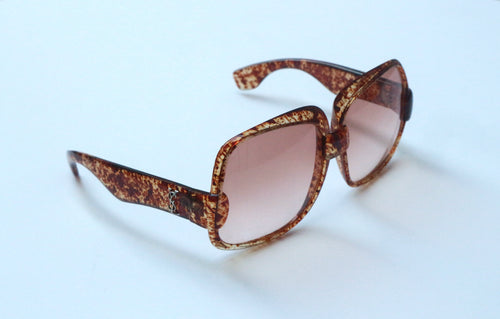 Yves Saint Laurent Tortoiseshell 1976 Bug Eye Sunglasses