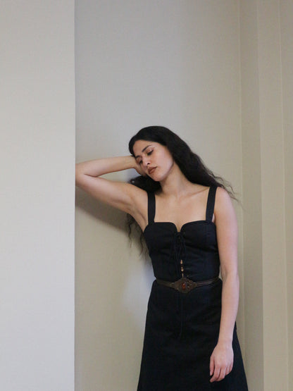 Yves Saint Laurent Cotton Laced Dress Spring 1995