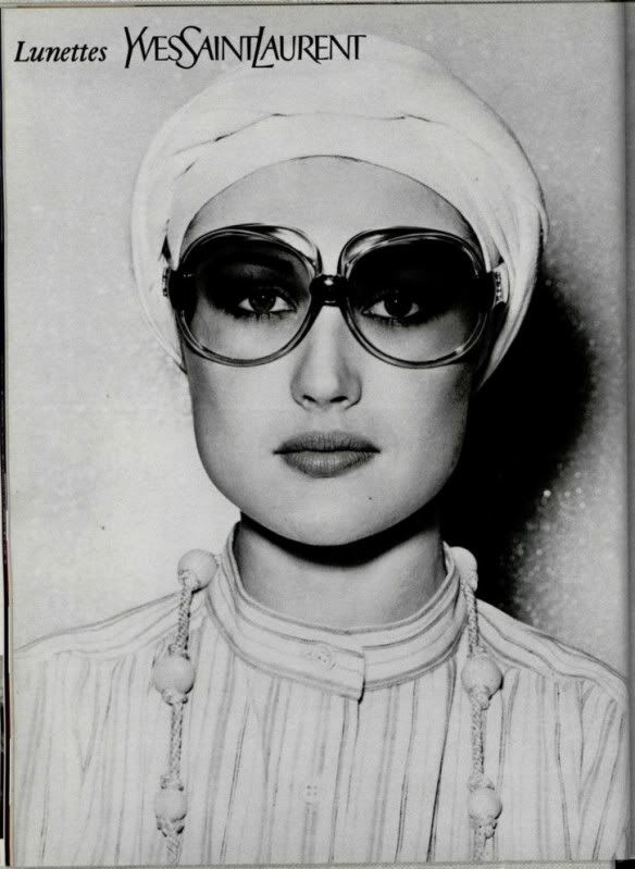 Yves Saint Laurent Tortoiseshell 1976 Bug Eye Sunglasses