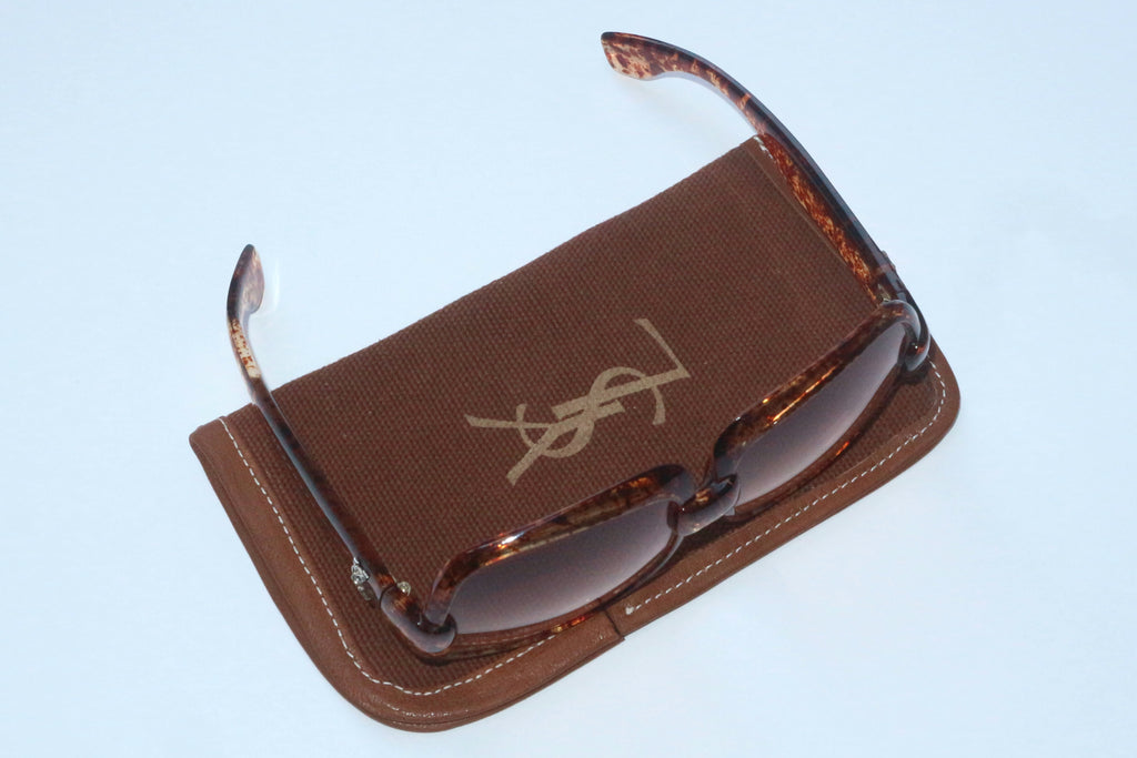 Yves Saint Laurent Tortoiseshell 1976 Bug Eye Sunglasses