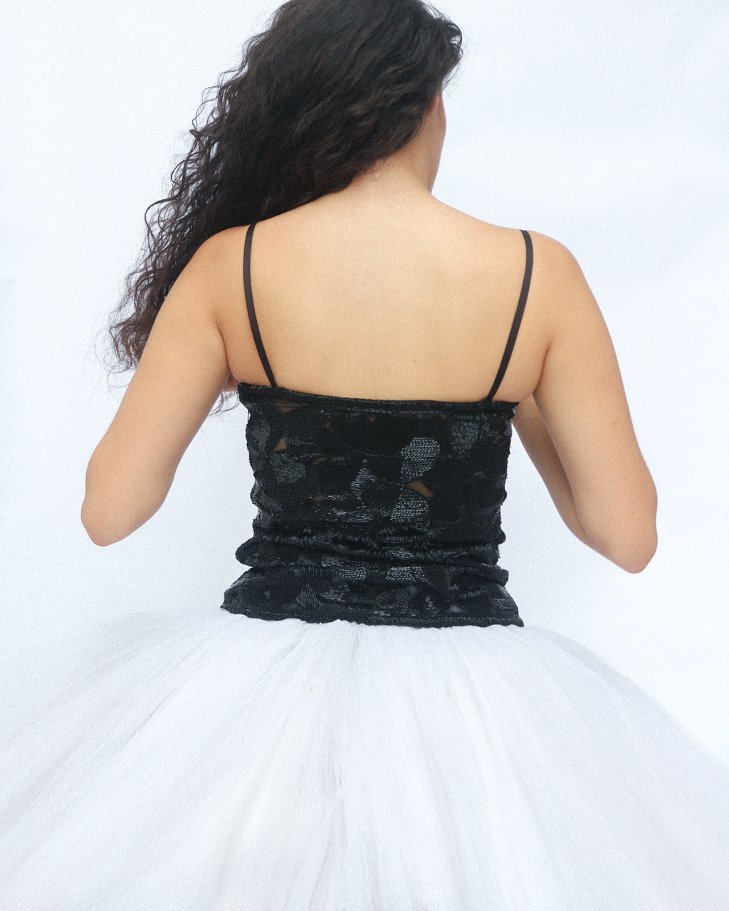 Yves Saint Laurent Haute Couture Black Beaded Camisole Top