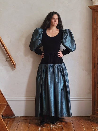 Yves Saint Laurent Rive Gauche Fall 1982 Tafetta Ballgown